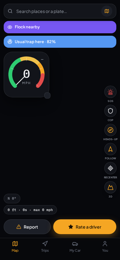 DriveRank map HUD